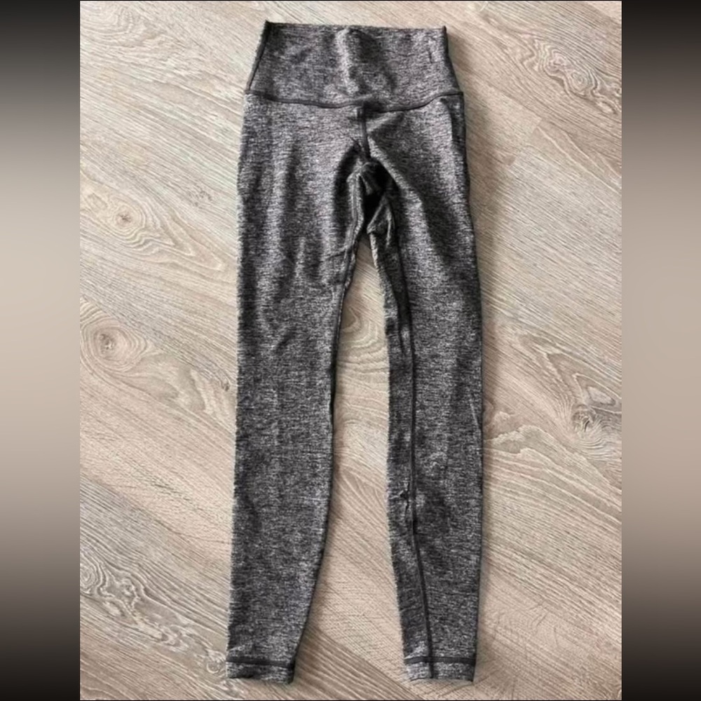 Lululemon Wunder Under High Rise Grey Women’s Leggings, Size 4